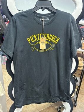Steel City PickettSburgh Graphic Tee - Black with Yellow Print